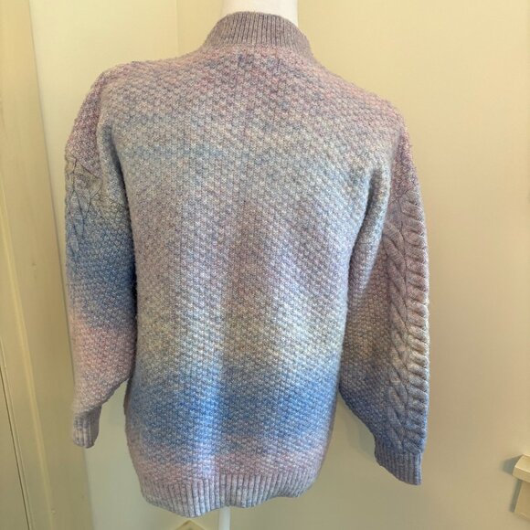 Blue and Lavender Ombre Pullover Sweater, Size Medium, by LC Lauren Conrad - Picture 3 of 11
